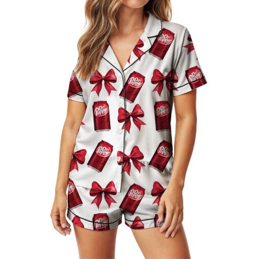 Coquette Pepper Drink Satin Pajama Set For Women - Image 4