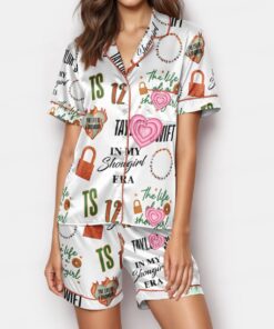 Life of a Showgirl Bracelet Silk Satin Pajamas Set