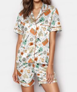 Showgirl, Life of a Showgirl Bracelet Silk Pajamas, TS12, TLOAS, Lil Swifty gift, TS12 Album Fan Merch Gift, TS The Life of a Showgirl Pjs