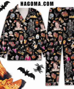 Star War I Love Pedro Pascal The Last Of Us Happy Halloween Satin Pajamas Set