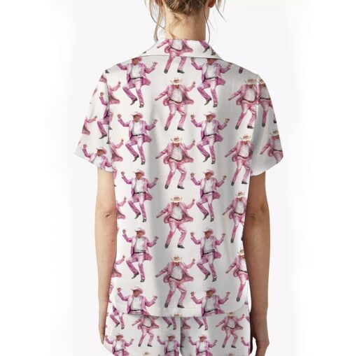 Dancing Trump Satin Pajamas, Trump Supporter Pajamas Set - Image 2