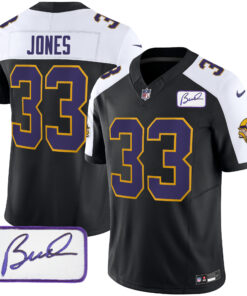 Aaron Jones Minnesota Vikings Bud Grant Patch Classic Limited Jersey V3 - All Stitched
