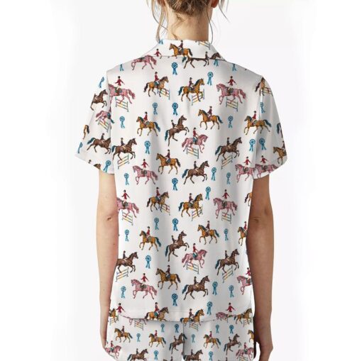 Horse Girls Silky Satin Pajama Set - Image 3