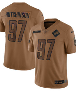 Aidan Hutchinson Detroit Lions 2023 Salute To Service Limited Jersey - All Stitched