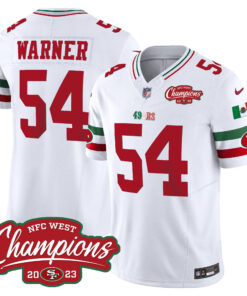 All Players San Francisco 49ers Mexico 2023 NFC West Champions Patch Vapor Jersey - Men