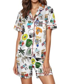 Baile Inolvidable Puerto Rico Satin Pajama Set For Women