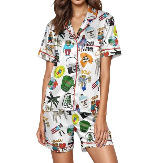 Baile Inolvidable Puerto Rico Satin Pajama Set For Women