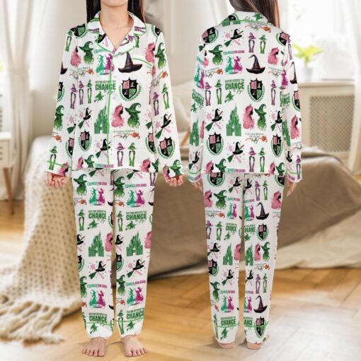 Wicked Musical Movie Satin Pajama Set For Women - Image 2