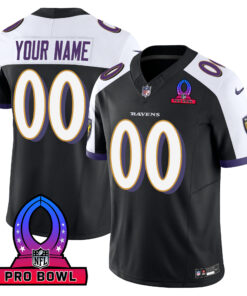Baltimore Ravens 2024 Pro Bowl Patch Vapor Jersey - All Stitched