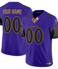 Baltimore Ravens Special Vapor Limited Custom Jersey - All Stitched