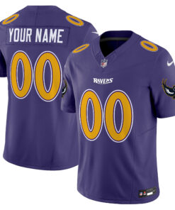 Baltimore Ravens Special Vapor Limited Custom Jersey V2 - All Stitched