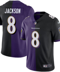 Baltimore Ravens Split Vapor Jersey - All Stitched