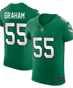 Brandon Graham Philadelphia Eagles Kelly Green Vapor Elite Jersey - All Stitched