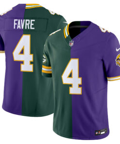 Brett Favre Minnesota Vikings Split Vapor Limited Jersey - All Stitched