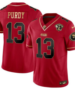 Brock Purdy San Francisco 49ers Throwback Vapor Limited Jersey – 75th Anniversary Patch