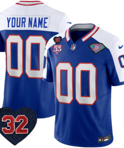 Buffalo Bills 1994 Throwback O.J. Simpson Patch Vapor Limited Custom Jersey - All Stitched