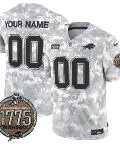 Buffalo Bills 2024 Salute to Service Establishment Year Patch Vapor Limited Custom Jersey - All Stitched