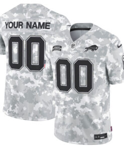 Buffalo Bills 2024 Salute to Service Vapor Limited Custom Jersey - Arctic Camo - All Stitched