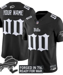Buffalo Bills 'Gothic Cold Front Edition' Vapor Limited Custom Jersey - All Stitched