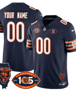 Chicago Bears 1920-2025 The Chicago Bears Vapor Limited Custom Jersey - All Stitched