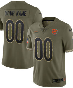 Chicago Bears Salute To Service Vapor Custom Jersey - All Stitched