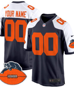 Chicago Bears Throwback Game Custom Jersey - All Stitched