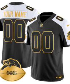 Chicago Bears Throwback Gold Vapor Limited Custom Jersey - All Stitched