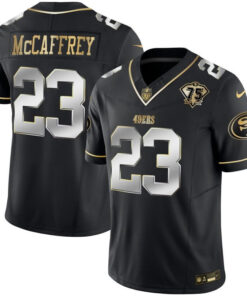 Christian McCaffrey San Francisco 49ers Throwback Vapor Limited Jersey – 75th Anniversary Patch