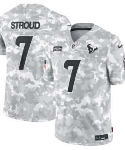 C.J. Stroud Houston Texans 2024 Salute to Service Vapor Limited Jersey - Arctic Camo - All Stitched