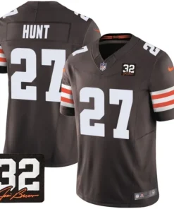Cleveland Browns Kareem Hunt Brown Jersey - All Stitched