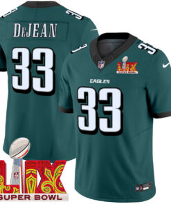 Cooper DeJean Philadelphia Eagles Super Bowl LIX Jersey - All Stitched