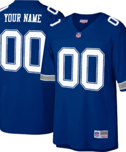Dallas Cowboys 1996 Big & Tall Royal Custom Jersey - All Stitched