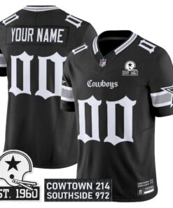 Dallas Cowboys 'Gothic Lone Star Edition' Vapor Limited Custom Jersey - All Stitched