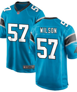 Damien Wilson Carolina Panthers Blue Jersey - All Stitched