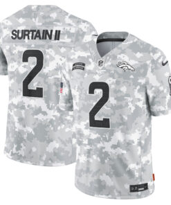 Denver Broncos 2024 Salute to Service Vapor Limited Jersey - Arctic Camo - All Stitched