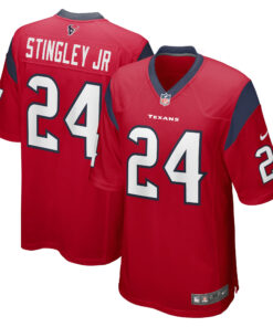 Derek Stingley Jr. Houston Texans Game Red Jersey - All Stitched