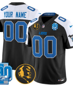 Detroit Lions 2024 90th & John Madden Patch Vapor Limited Custom Jersey - All Stitched