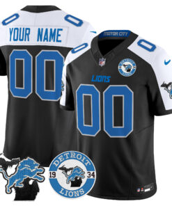 Detroit Lions 2024 Vapor Limited Custom Jersey - Est. 1934 Patch - All Stitched