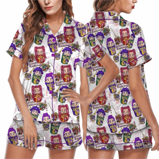 K-pop Demon Hunters Huntrix Ramyeon Pajamas Set