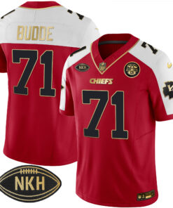 Ed Budde Kansas City Chiefs Gold Vapor Jersey - All Stitched