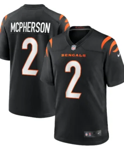 Evan McPherson Cincinnati Bengals Black Jersey - All Stitched