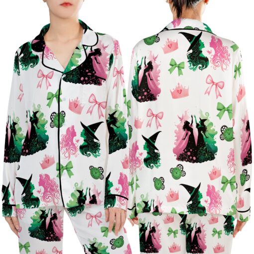 Wicked Musical Movie Satin Pajama Set For Women - Image 6