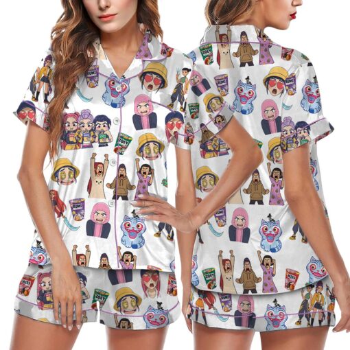 Demon Huntrix Satin Pajamas Set