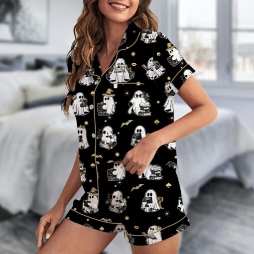 Silky Halloween Satin Pajama Set For Women - Image 2