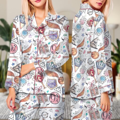 Wizarding World Satin Pajamas Set For Women - Image 6