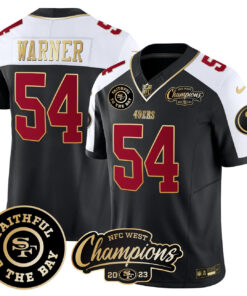 Fred Warner San Francisco 49ers Faithful & 2023 NFC West Champions Patch Vapor Jersey