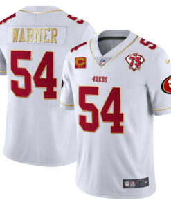 Fred Warner San Francisco 49ers Throwback Vapor Limited Jersey – 75th Anniversary Patch