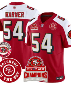 Fred Warner San Francisco 49ers Throwback Vapor Limited Jersey – NFC West Champs Patch