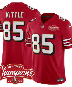 George Kittle San Francisco 49ers Throwback NFC West Champions Patch Vapor Jersey