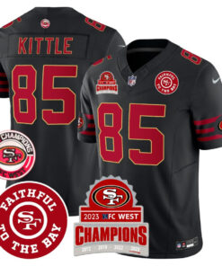 George Kittle San Francisco 49ers Throwback Vapor Limited Jersey – NFC West Champs Patch